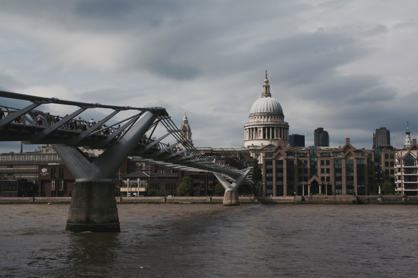 St Pauls Cathedral from Millenium bridge